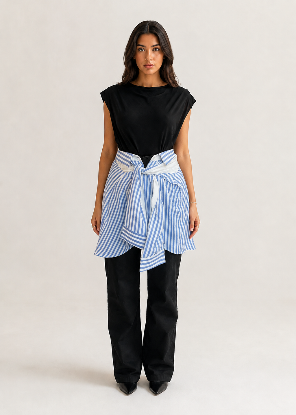 Striped Blue "Waist Link"