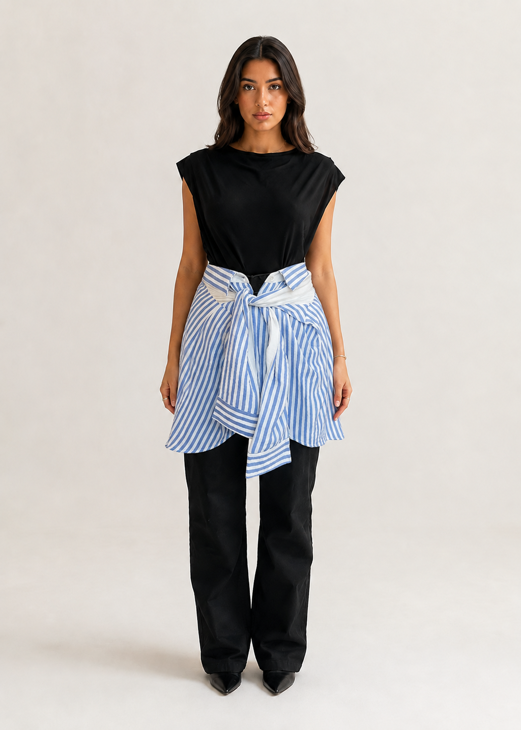 Striped Blue "Waist Link"