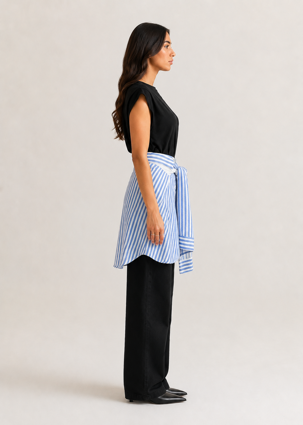 Striped Blue "Waist Link"