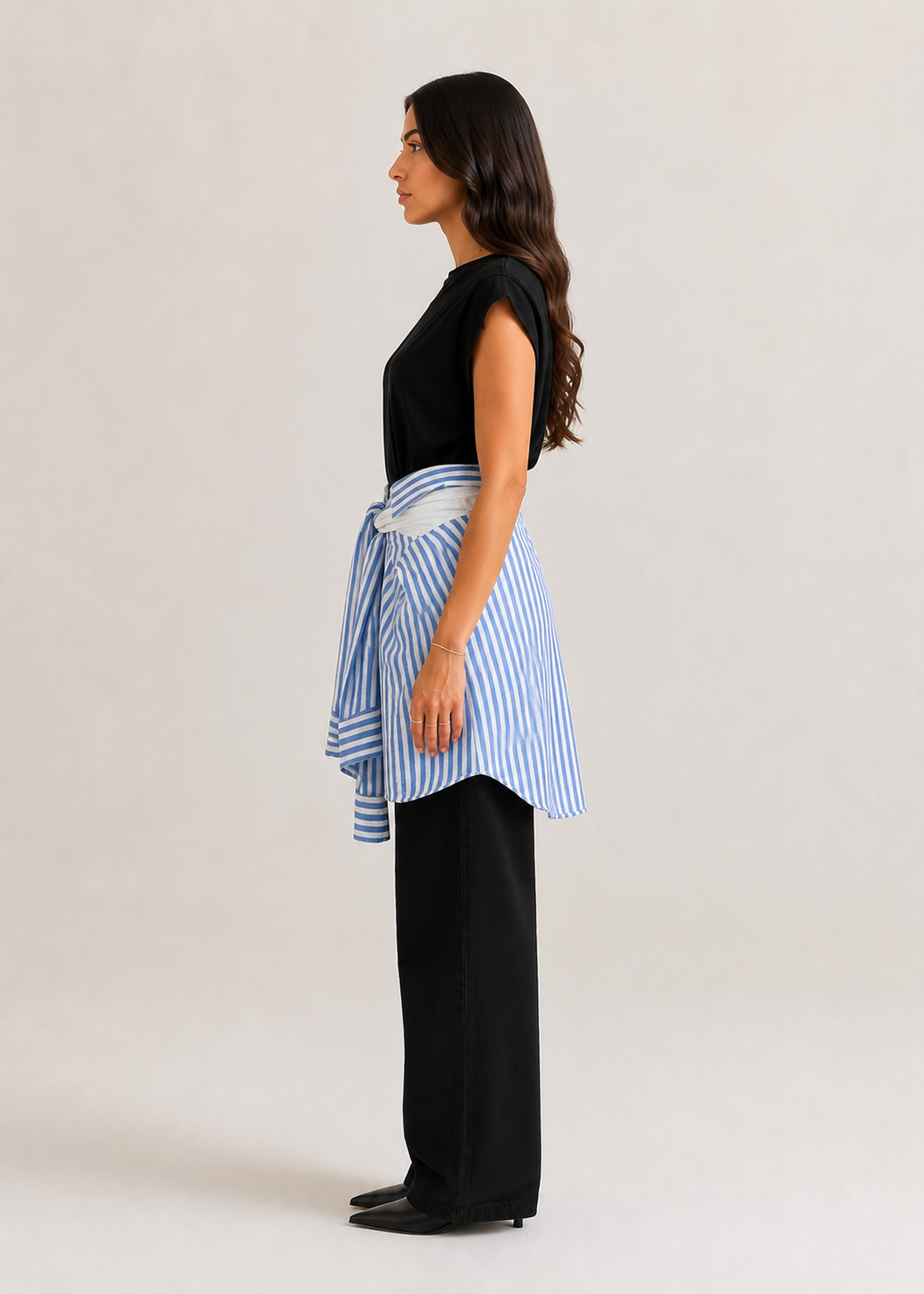 Striped Blue "Waist Link"