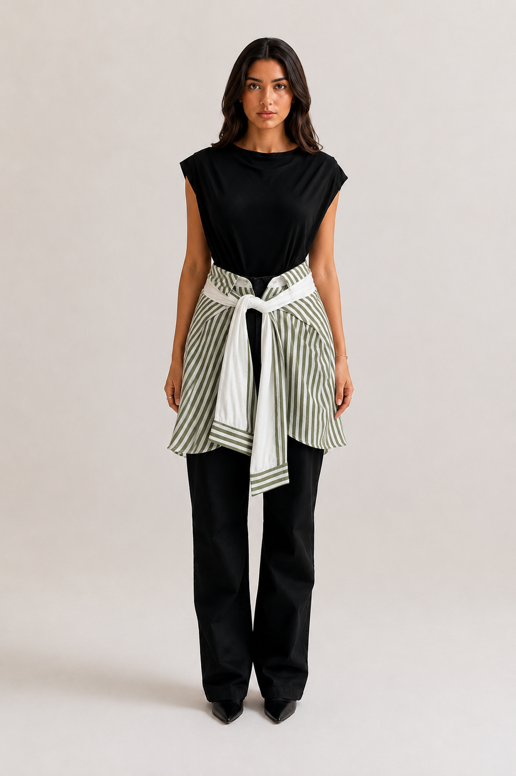 Striped Green "Waist Link"