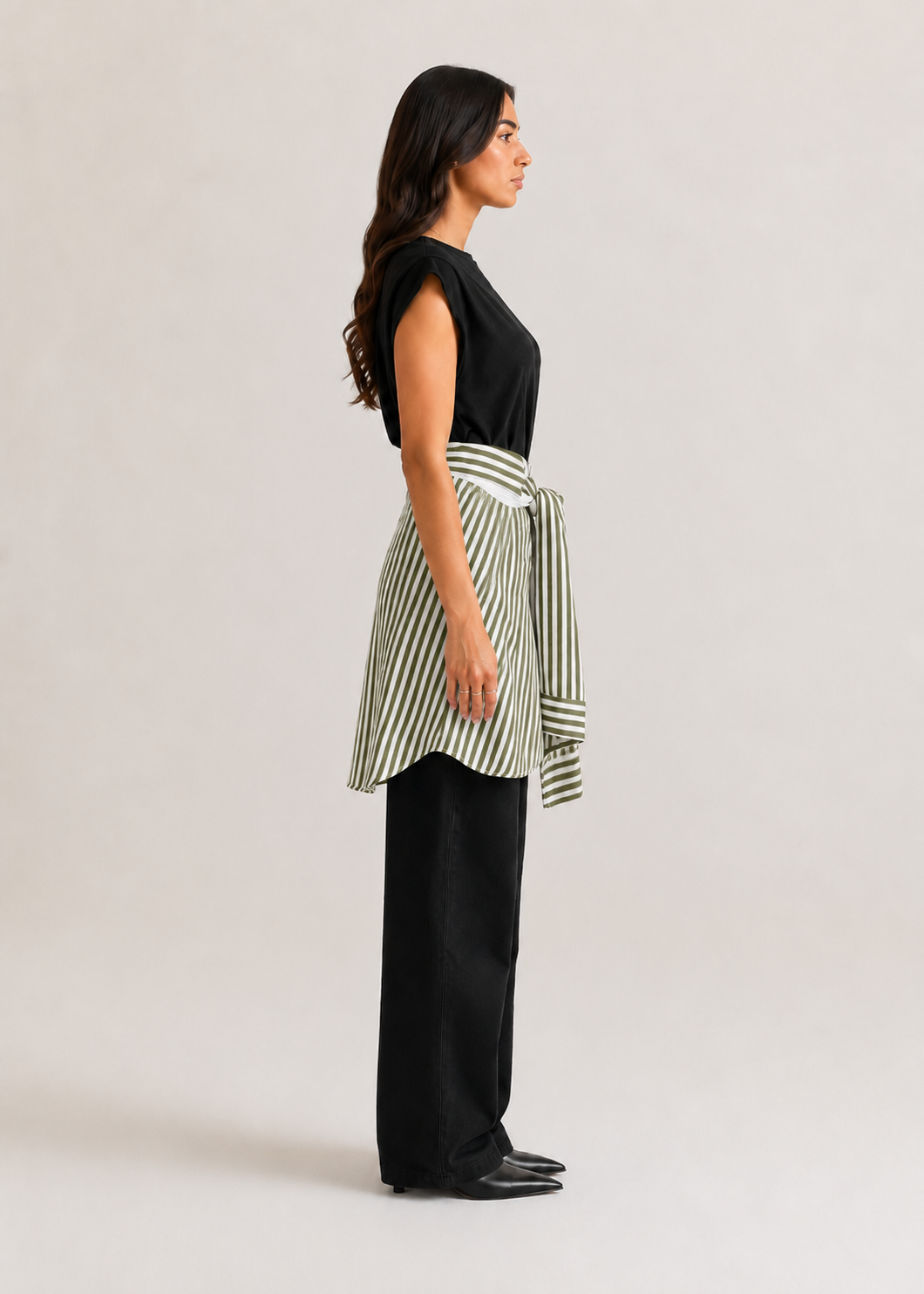 Striped Green "Waist Link"